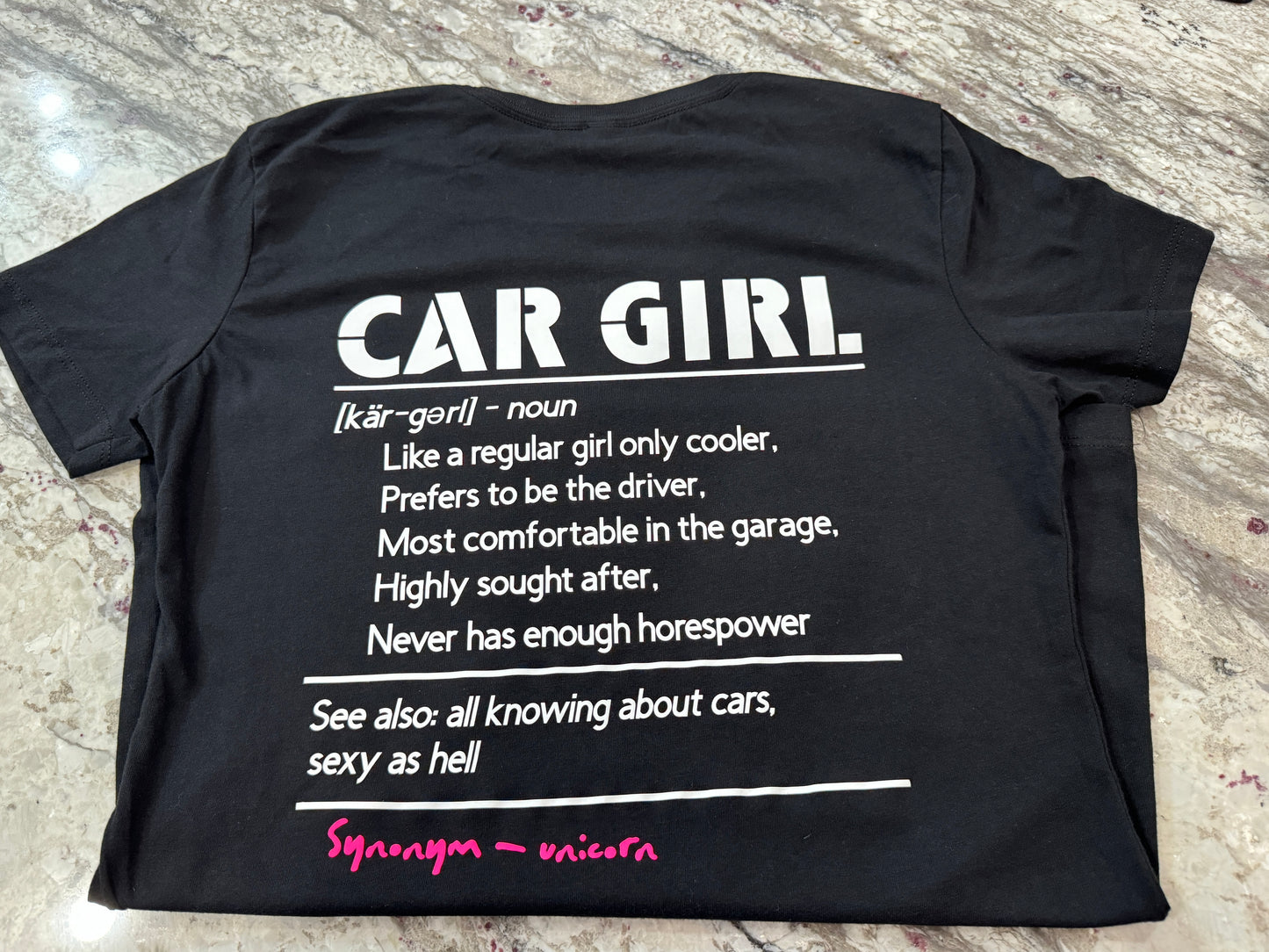 Car Girl Definition Ladies T-Shirt