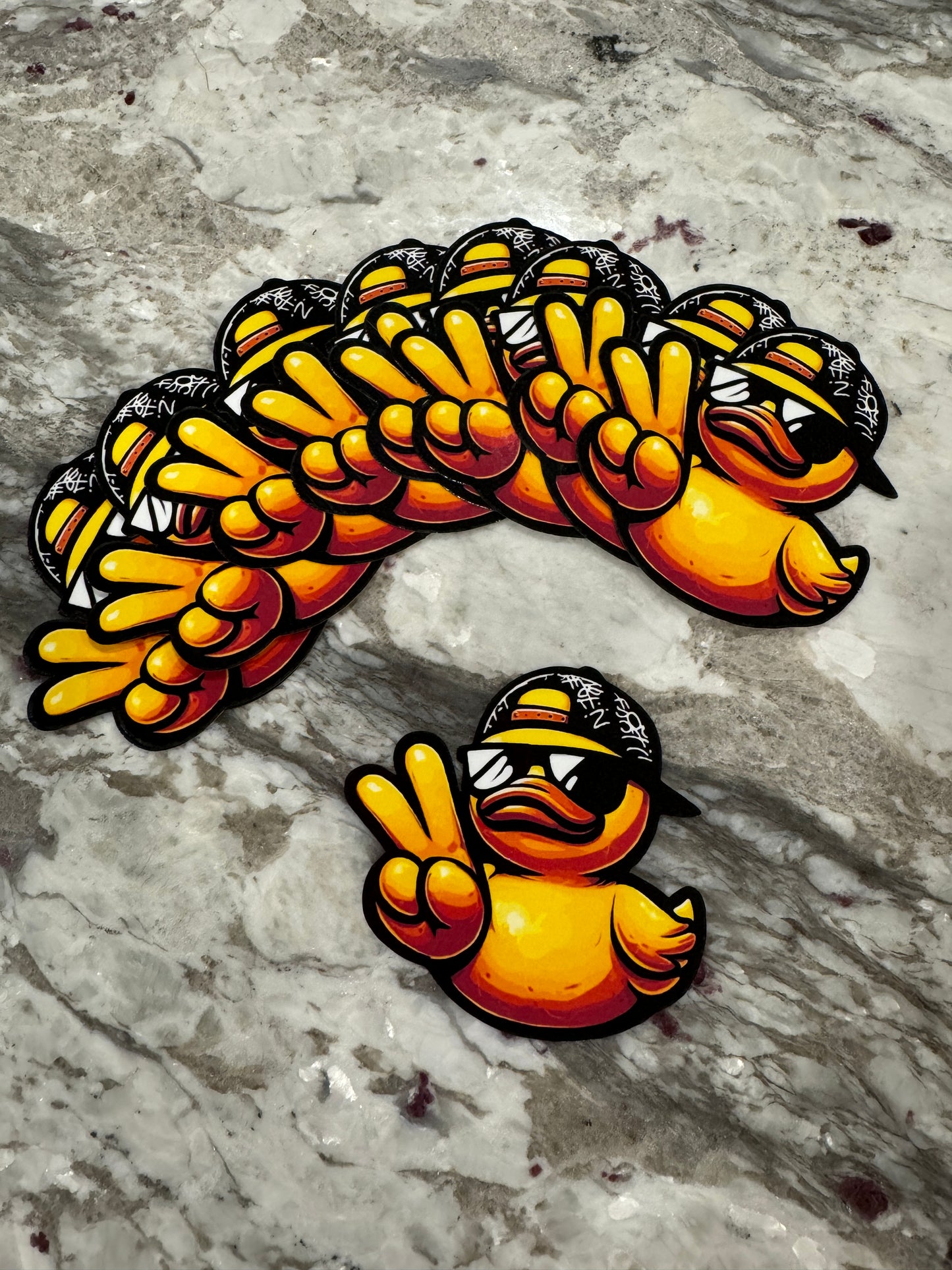 Cool Dude Rubber Ducky Sticker