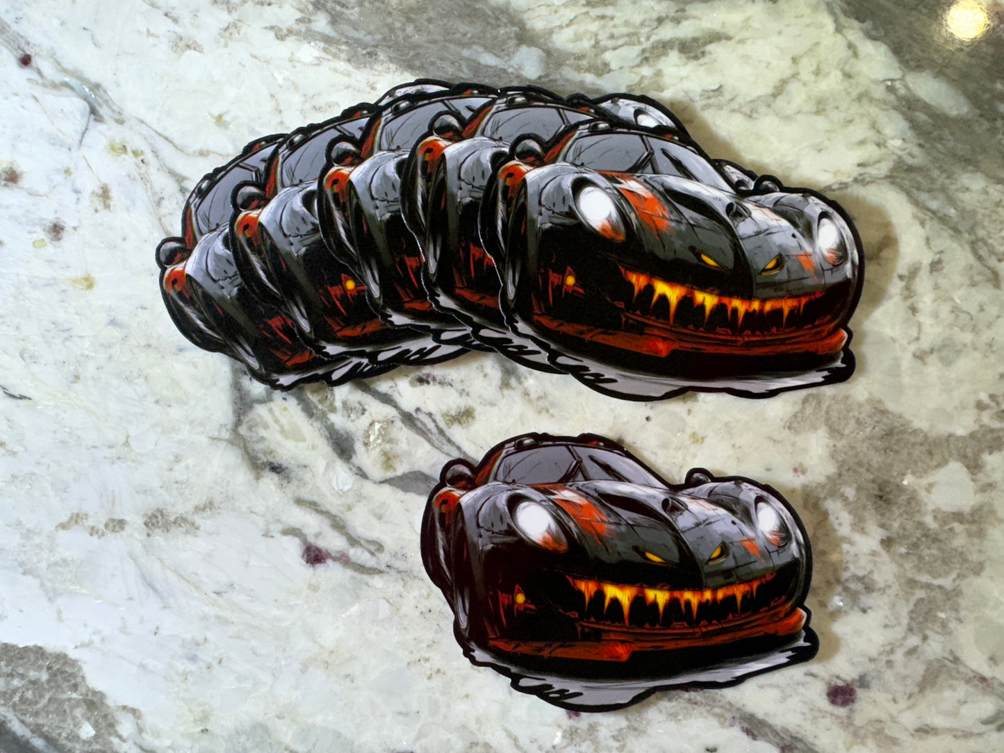 Black Lotus Monster Car Sticker