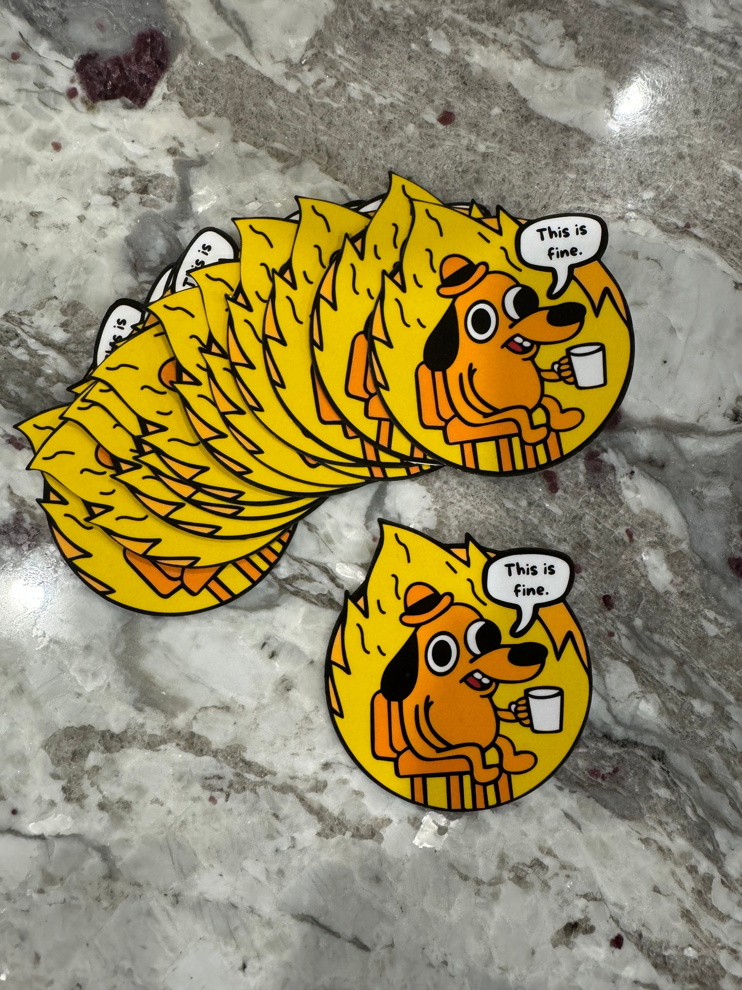 This Is Fine Sticker