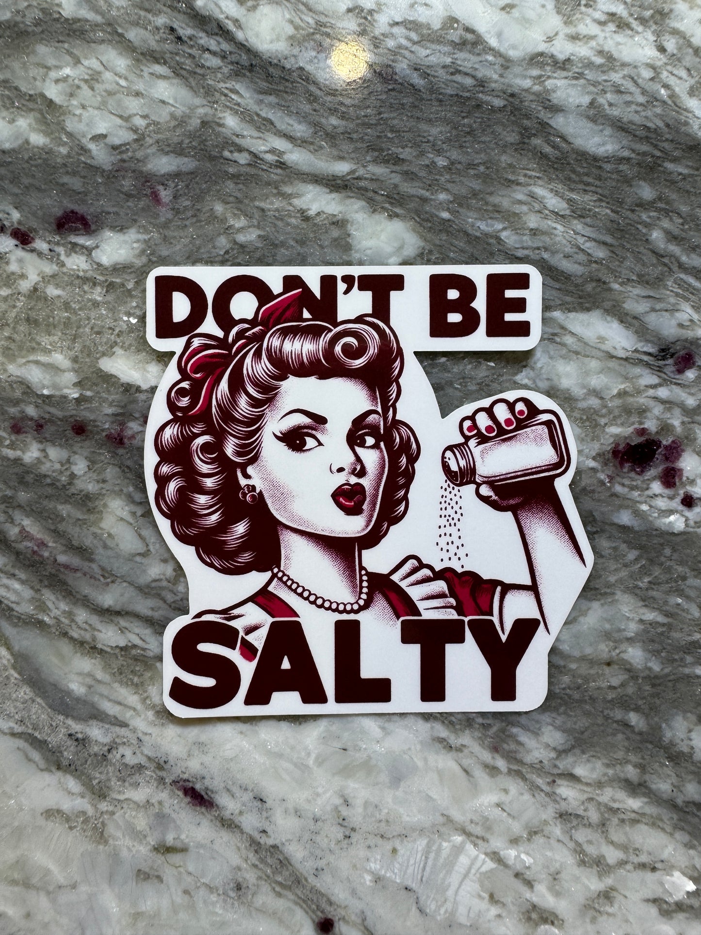 Retro Don’t Be Salty Sticker