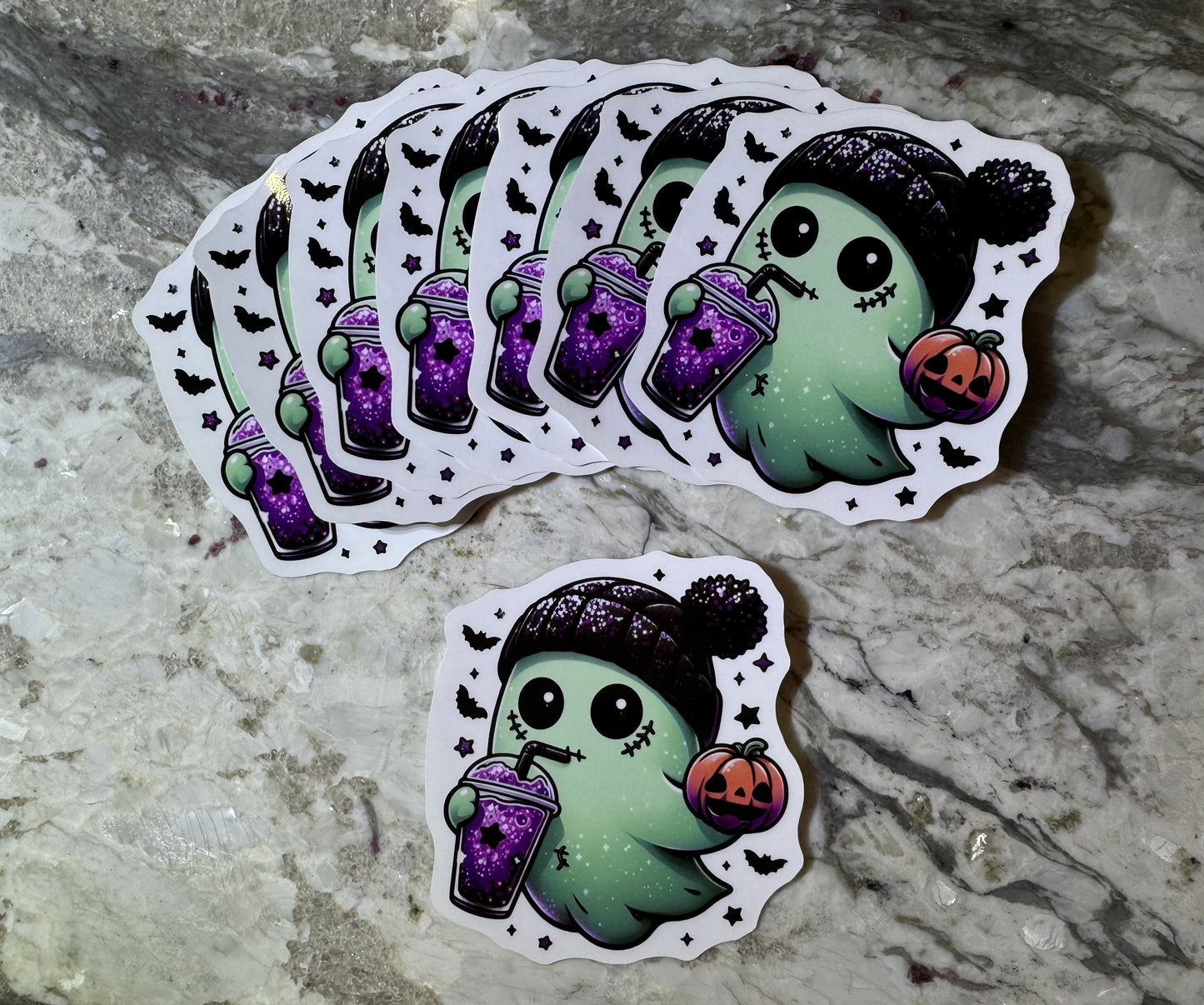 Cute Zombie Ghost Sticker