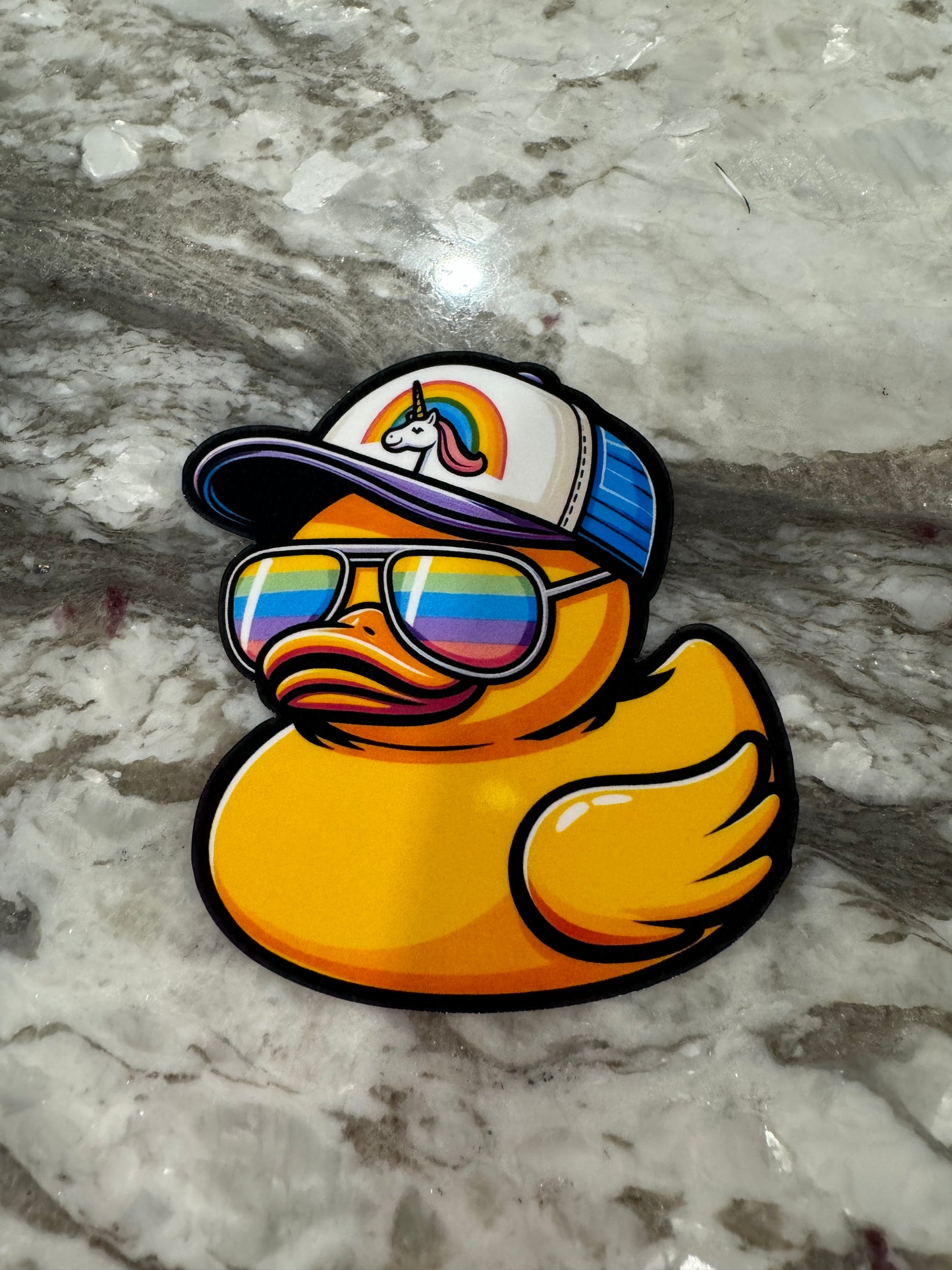 Pride Dude Rubber Ducky Sticker