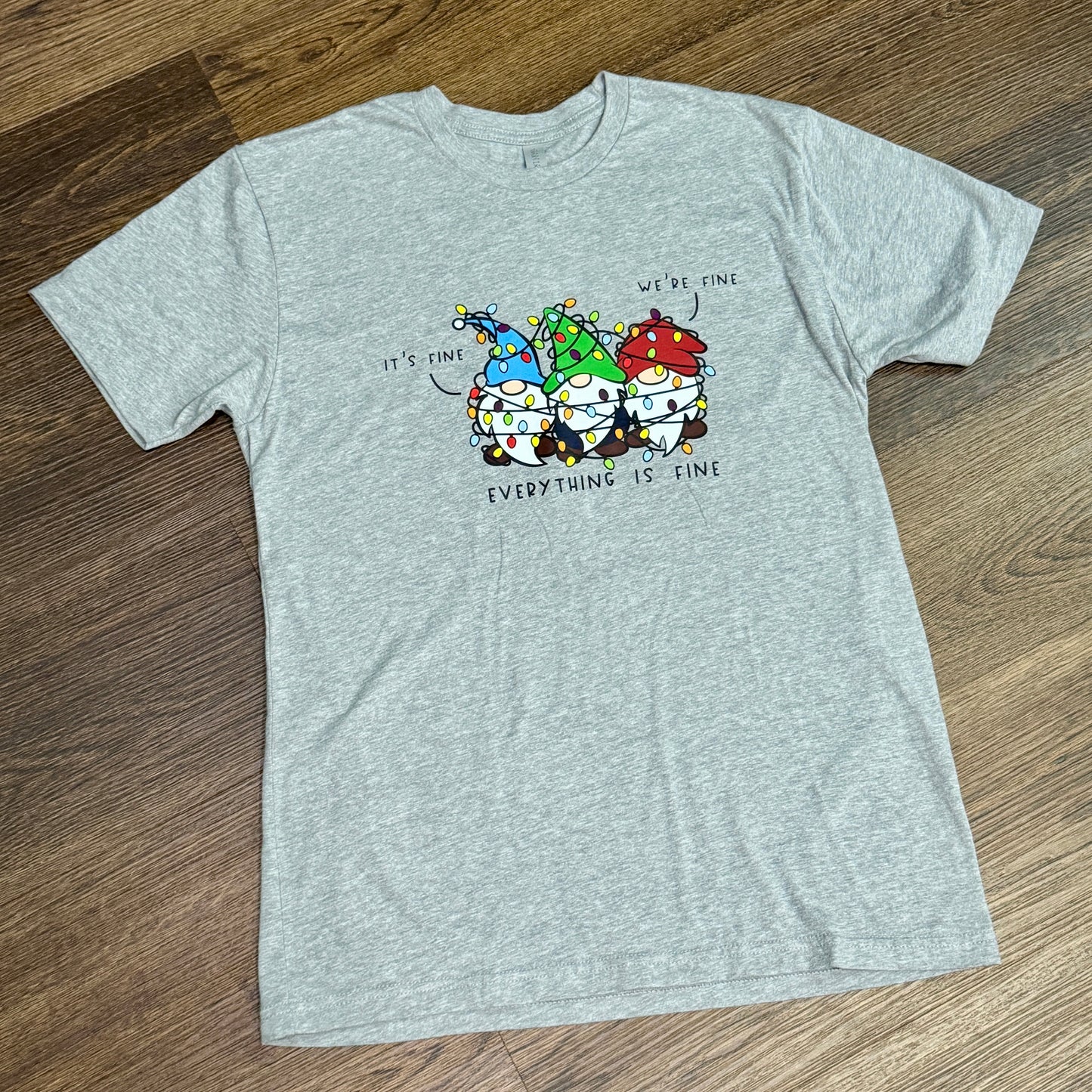 Holiday Gnomes Everything is Fine T-Shirt