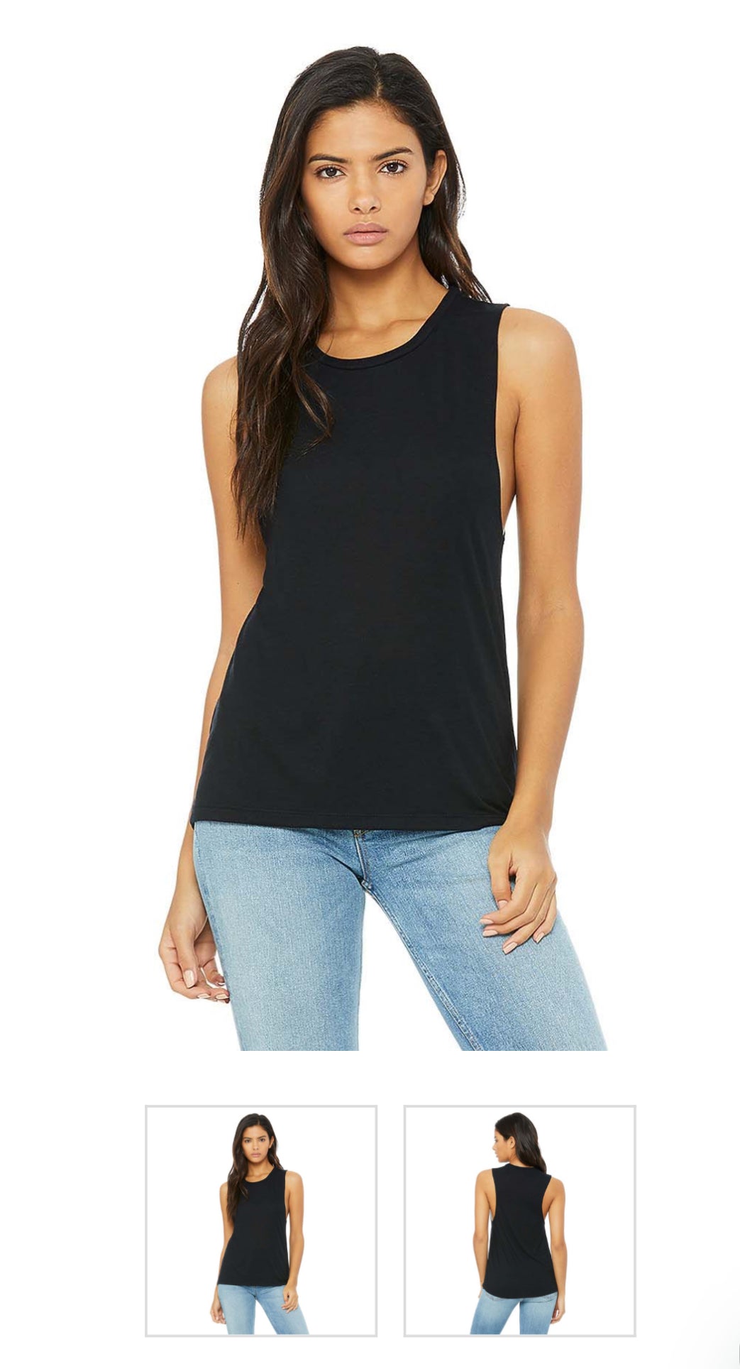 Pickleball Heart Ladies Flowy Muscle Tank