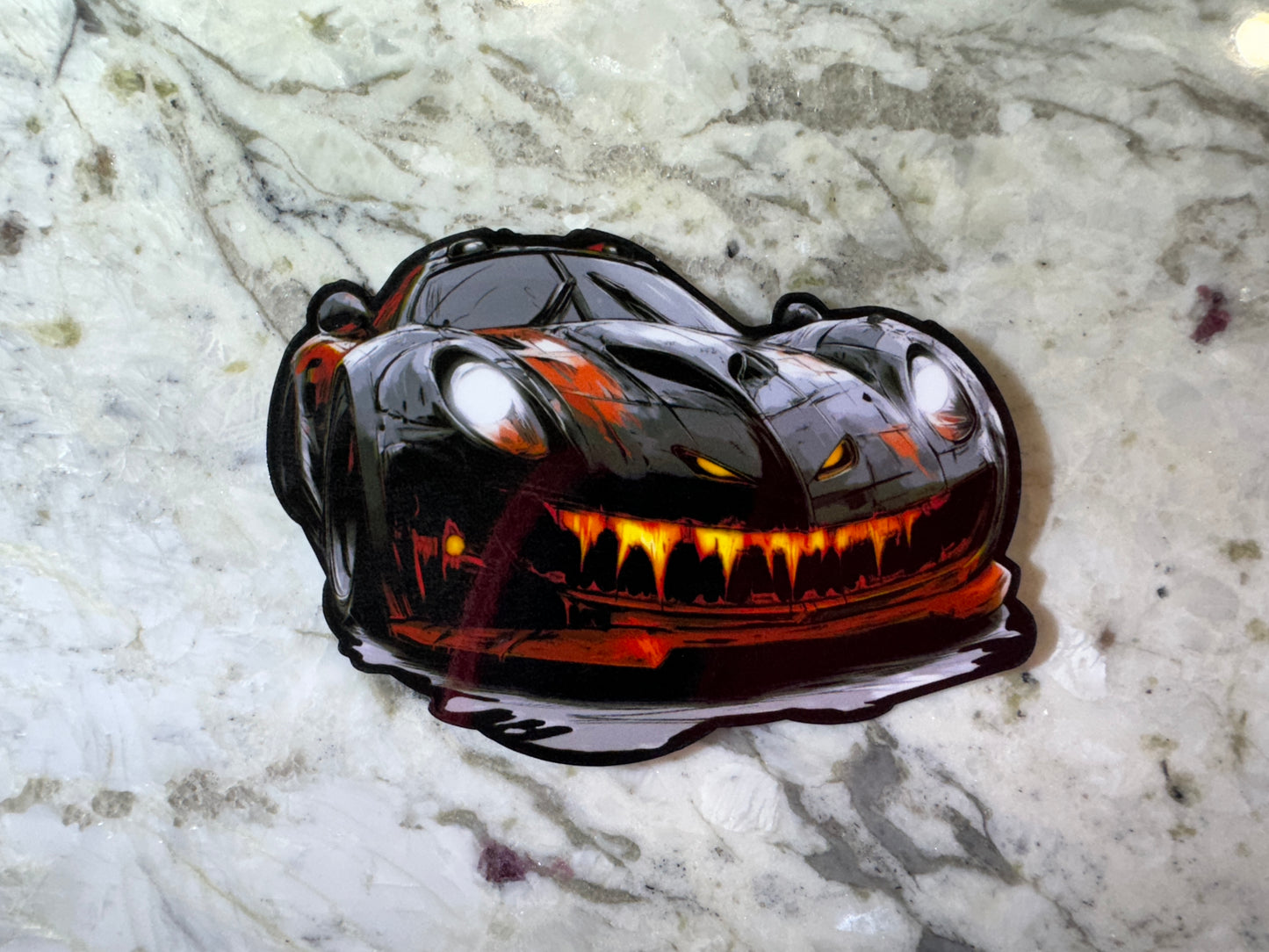 Black Lotus Monster Car Sticker
