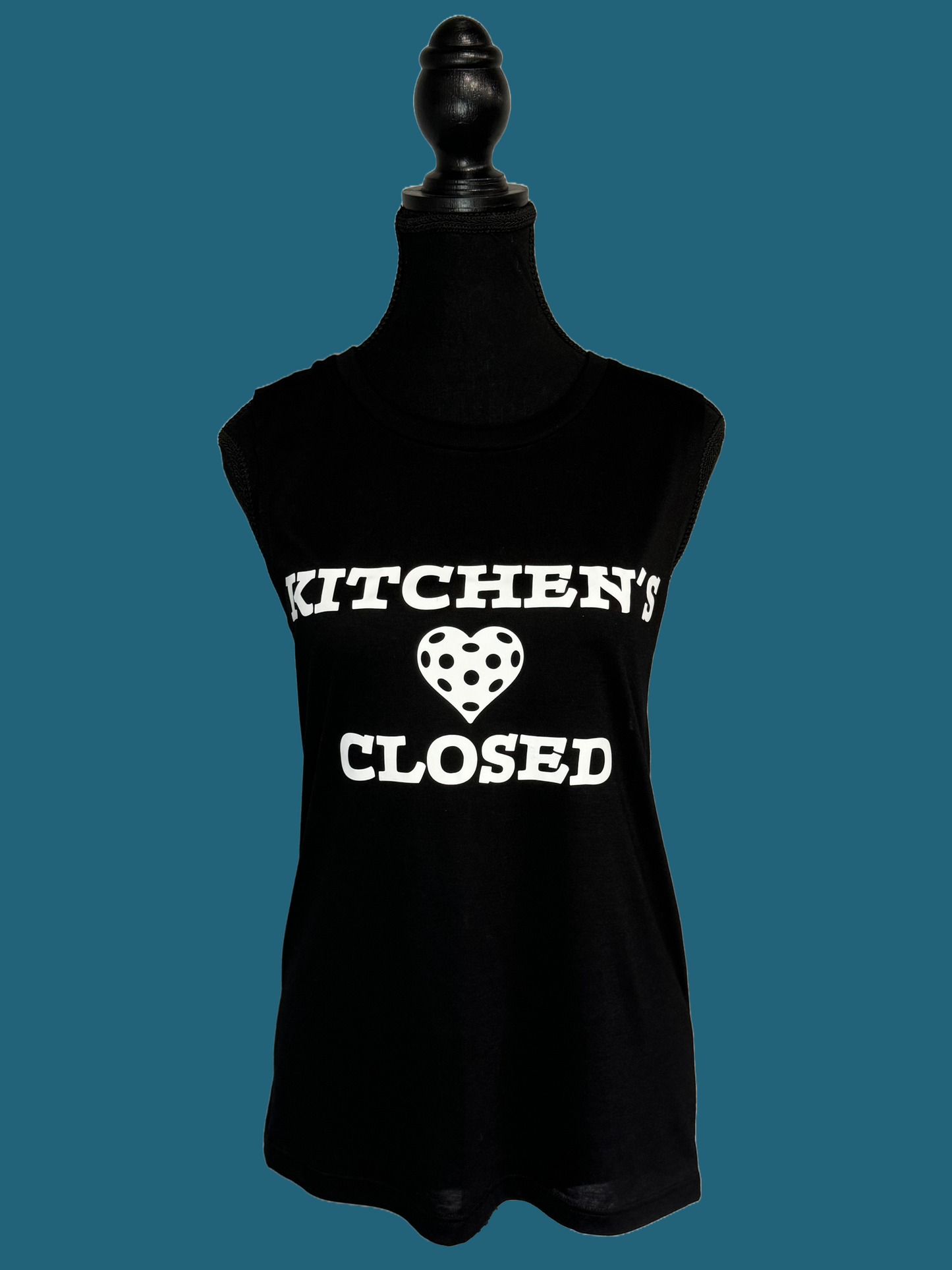 Pickleball Kitchen’s Closed Ladies Flowy Muscle Tank
