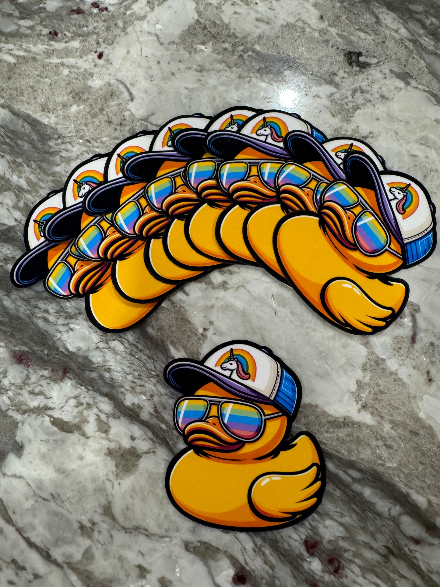 Pride Dude Rubber Ducky Sticker
