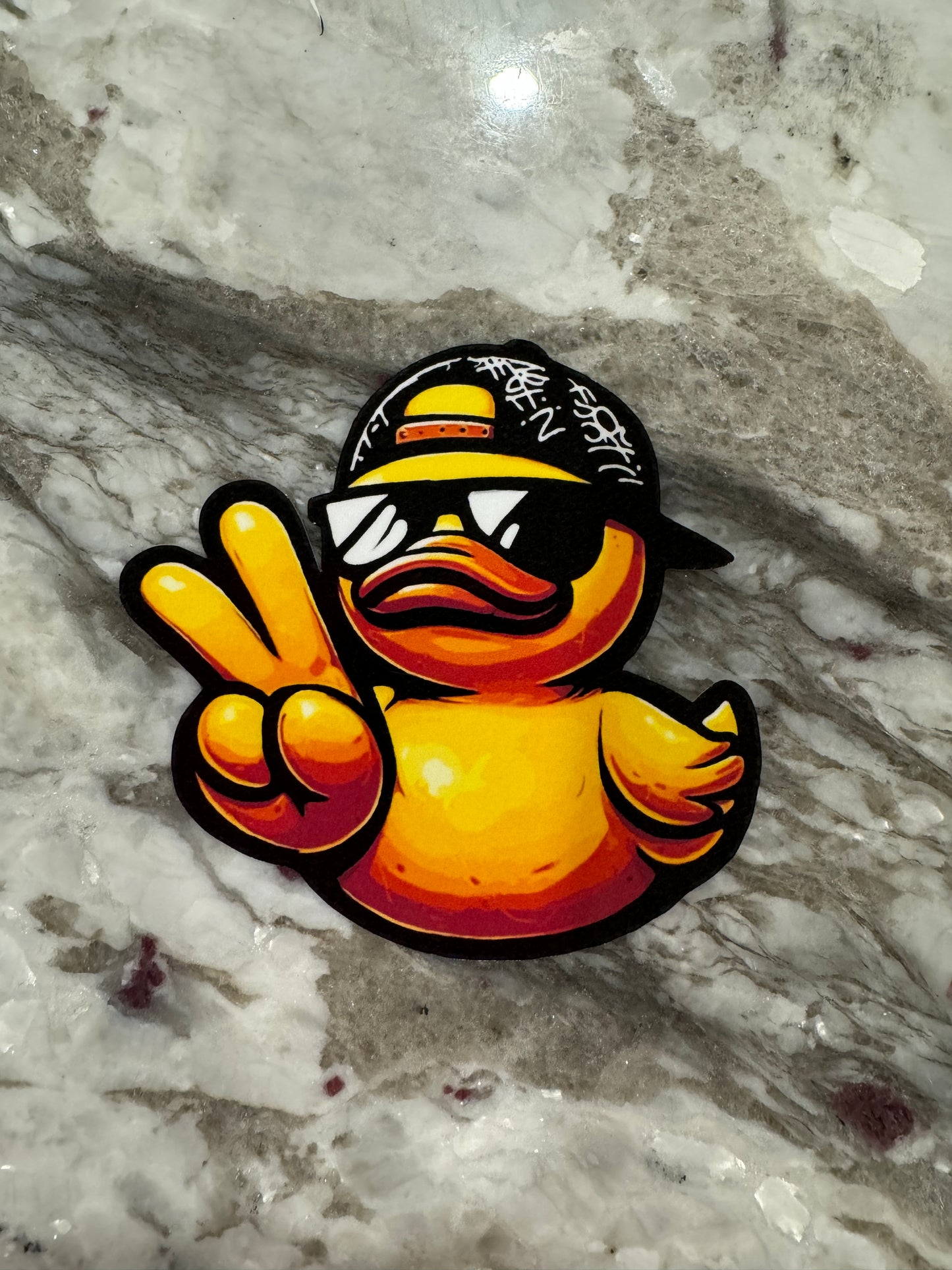 Cool Dude Rubber Ducky Sticker