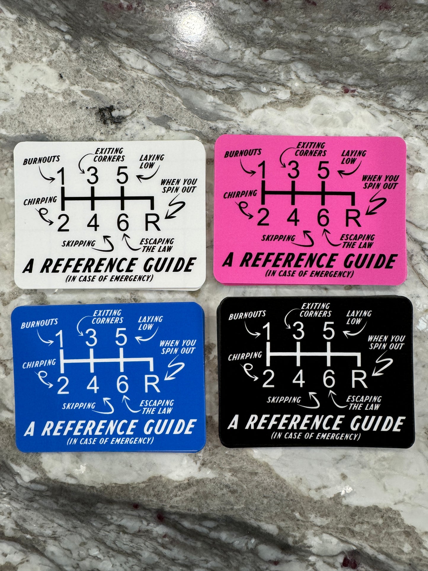 Manual Reference Guide Sticker