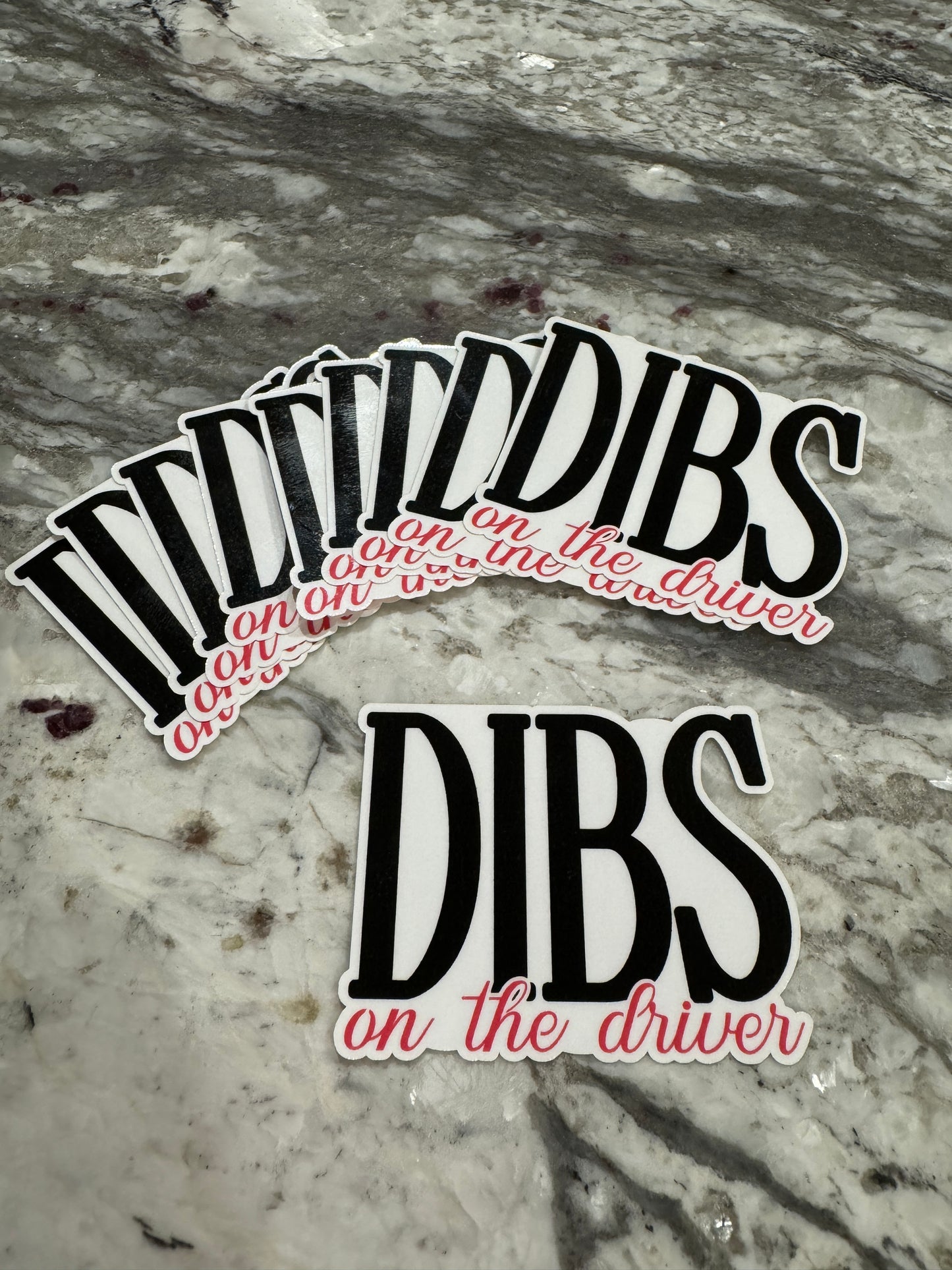 Dibs on the Driver Sticker