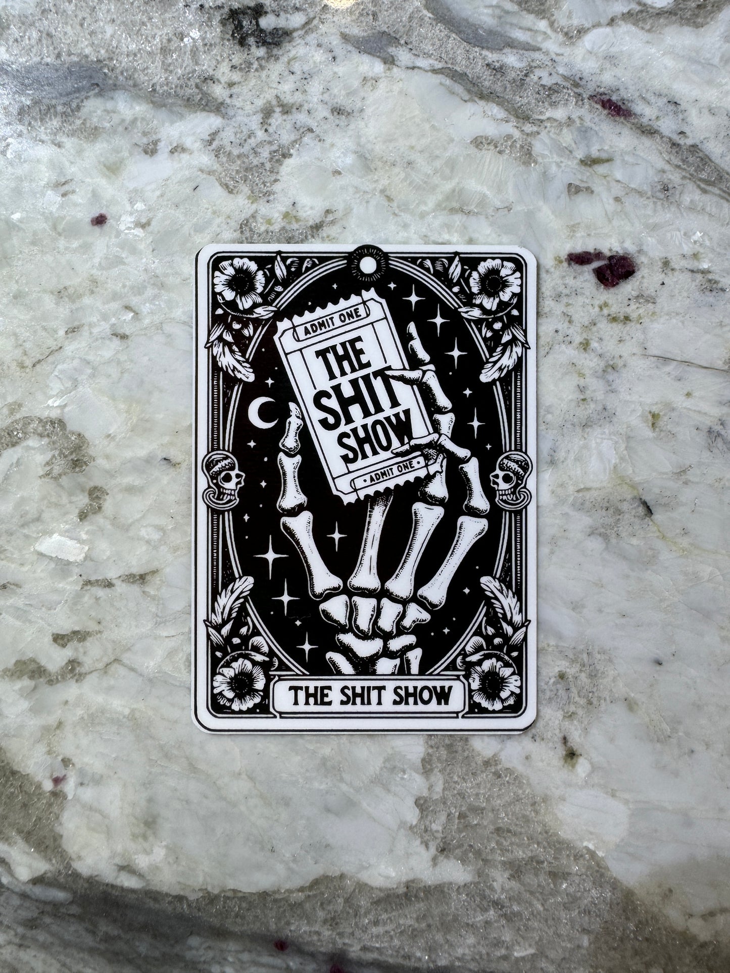 The Shit Show Tarot Card Sticker