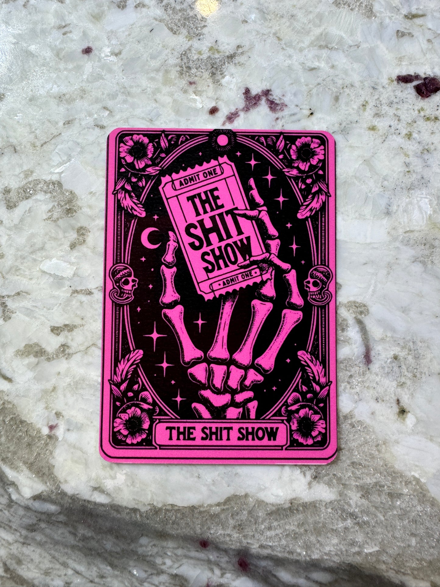 The Shit Show Tarot Card Sticker