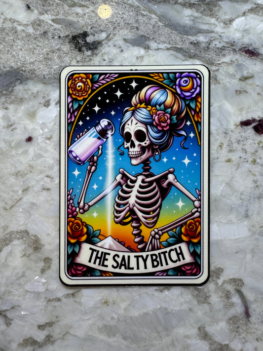 The Salty Bitch Tarot Card Sticker